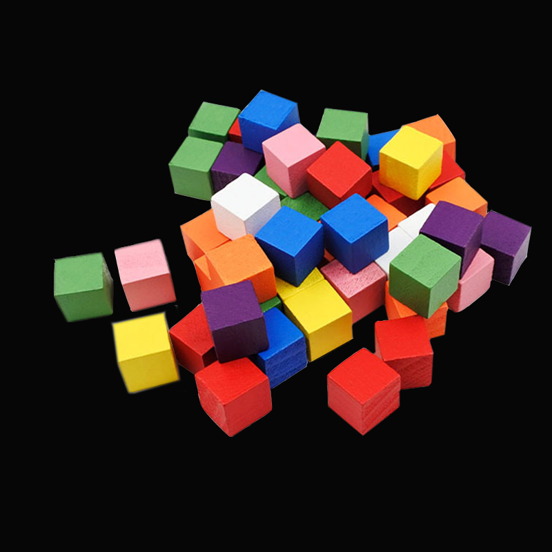 Board Game Catan - 100Pcs/lots 14colors 10mm Cube Wood Cubes