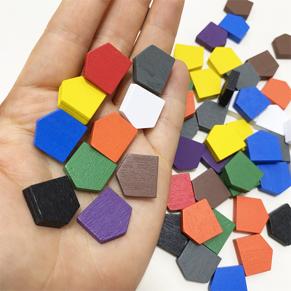 50 pieces 16*16MM Colorful Woo - Board Game Catan recension och pris