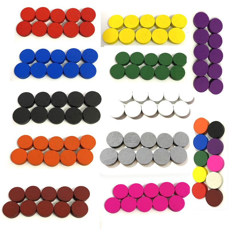 100 Pieces Diameter 15*5 MM Wo - Board Game Catan recension och pris